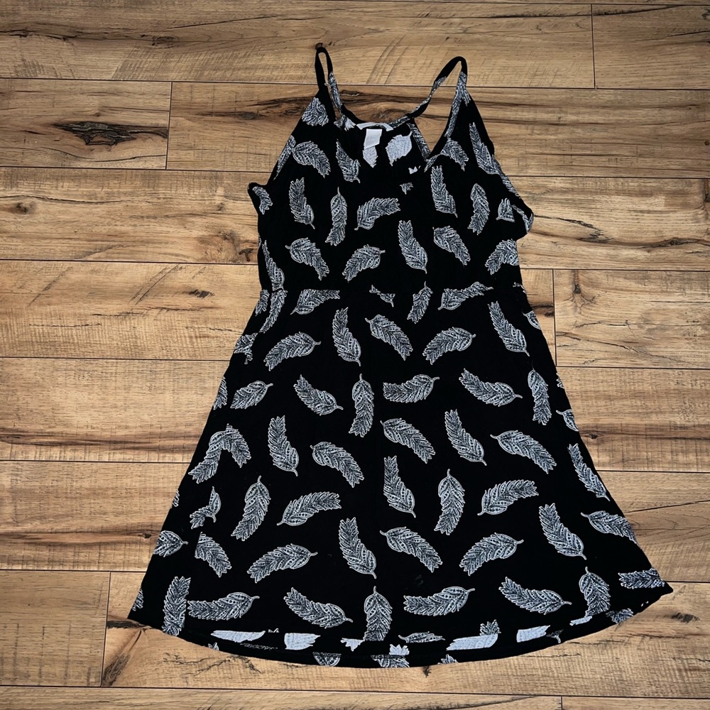 black and white dress